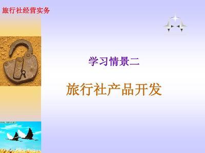 旅(lv)行社(she)產(chan)品(pin)開(kai)發(fa)策(ce)略(lve)與實施